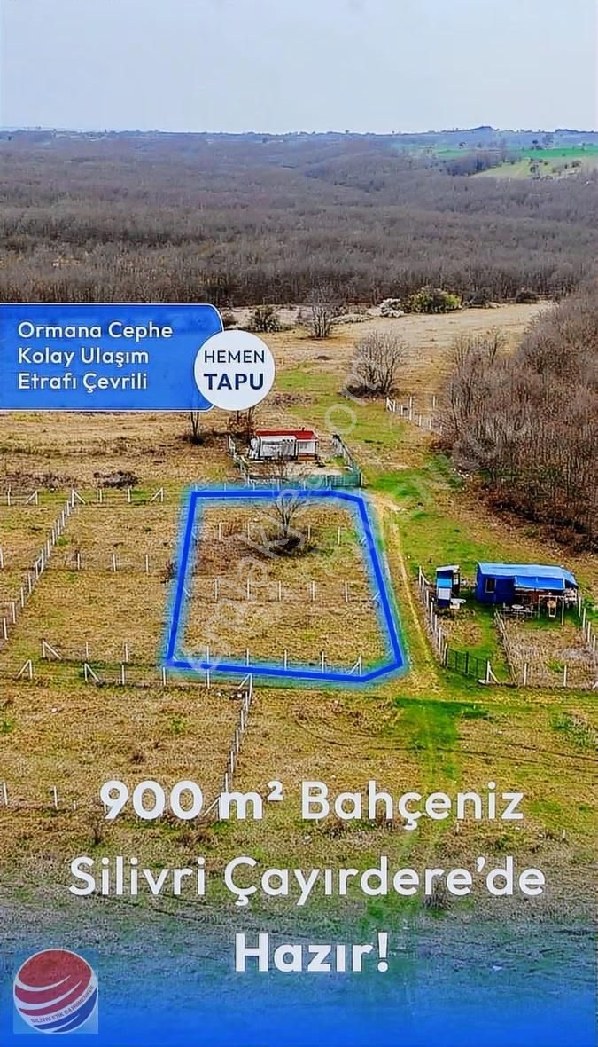 Silivri Çayırdere De Yeşillik İçinde 900 M2 Hobi Bahçesi Satılık