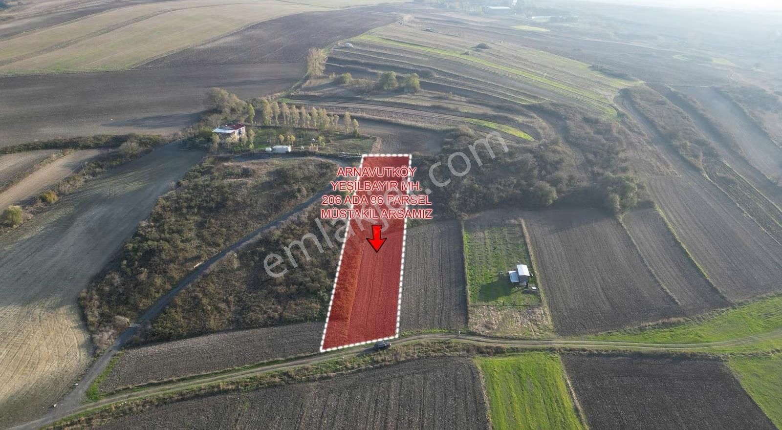 Arnavutköy Yeşilbayır Mahallesinde Tek Tapu Tarla - Görsel 8