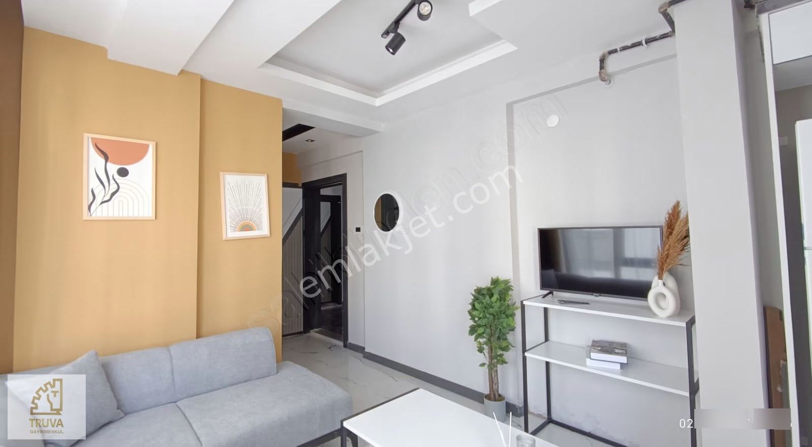 Truvadan Sıfır Lüks Eşyalı Ara Kat Satılık 1+1 - Görsel 9