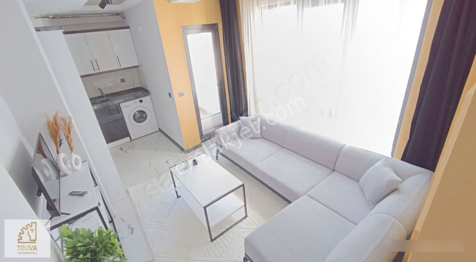 Truvadan Sıfır Lüks Eşyalı Ara Kat Satılık 1+1 - Görsel 13
