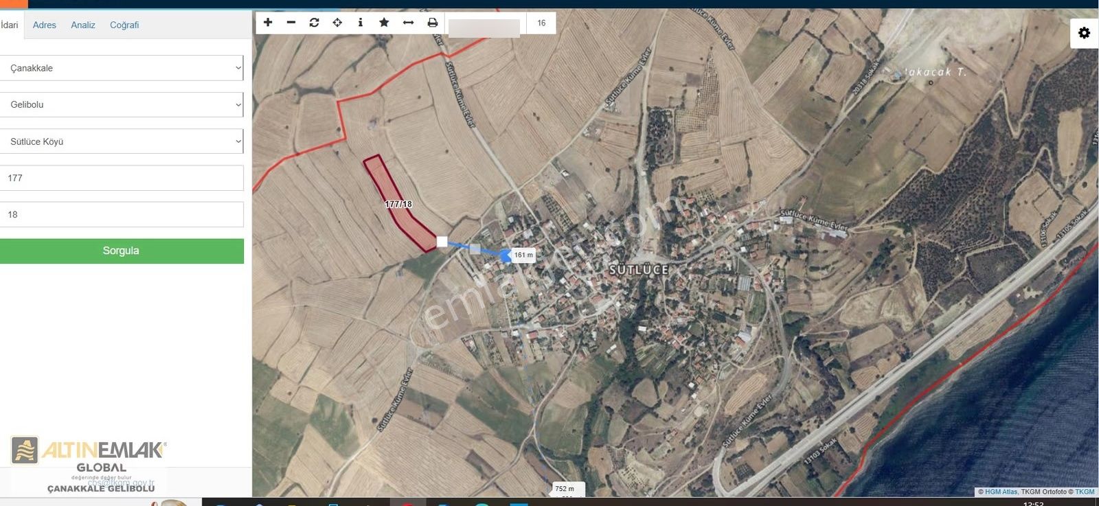 Altın Emlaktan Sütlüce Köyünde Satılık 10.600 M2 Satılık Arazi - Görsel 12