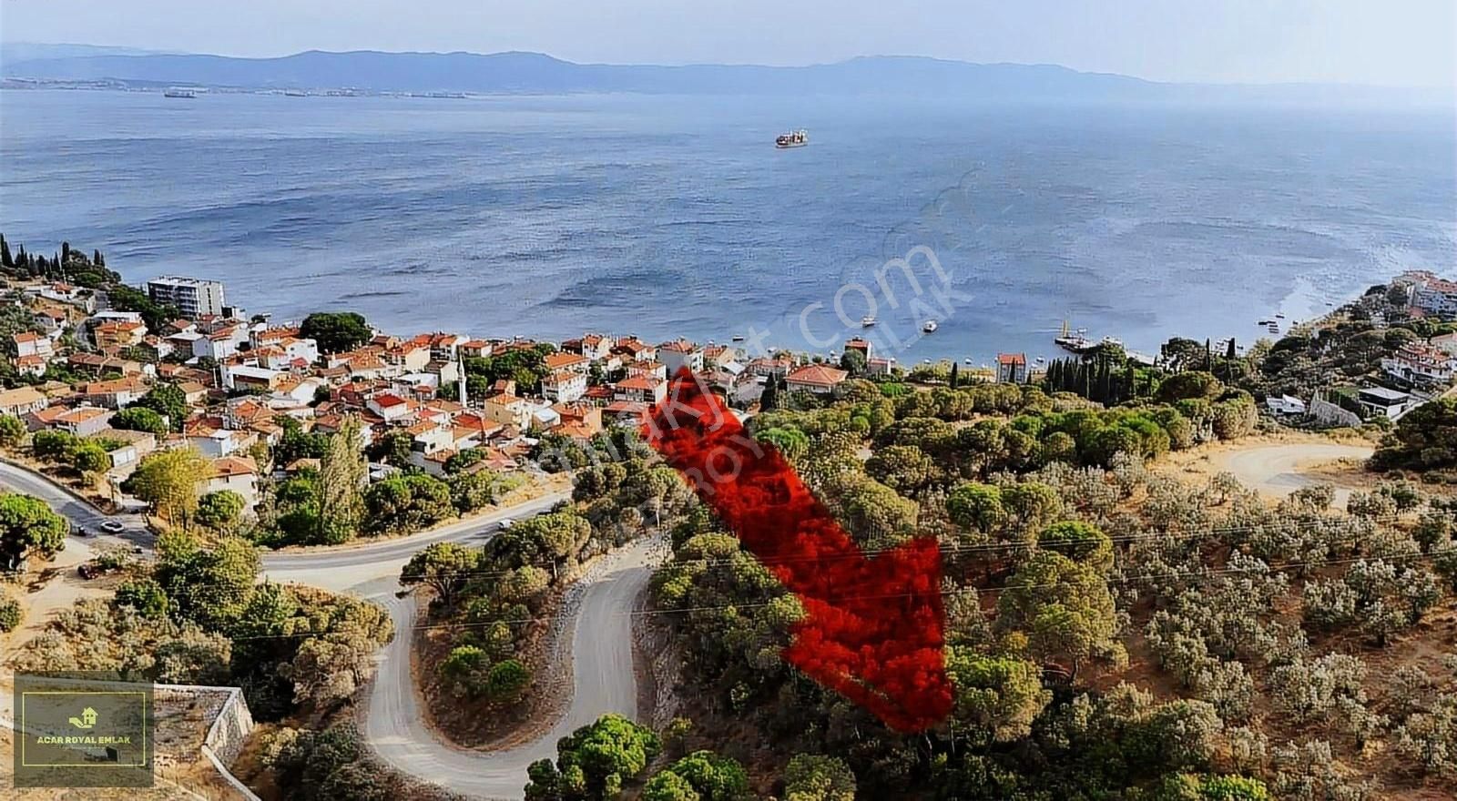 Karacaali'de Yol Kenarı Deniz Manzaralı Yatırımlık Arazi - Görsel 8