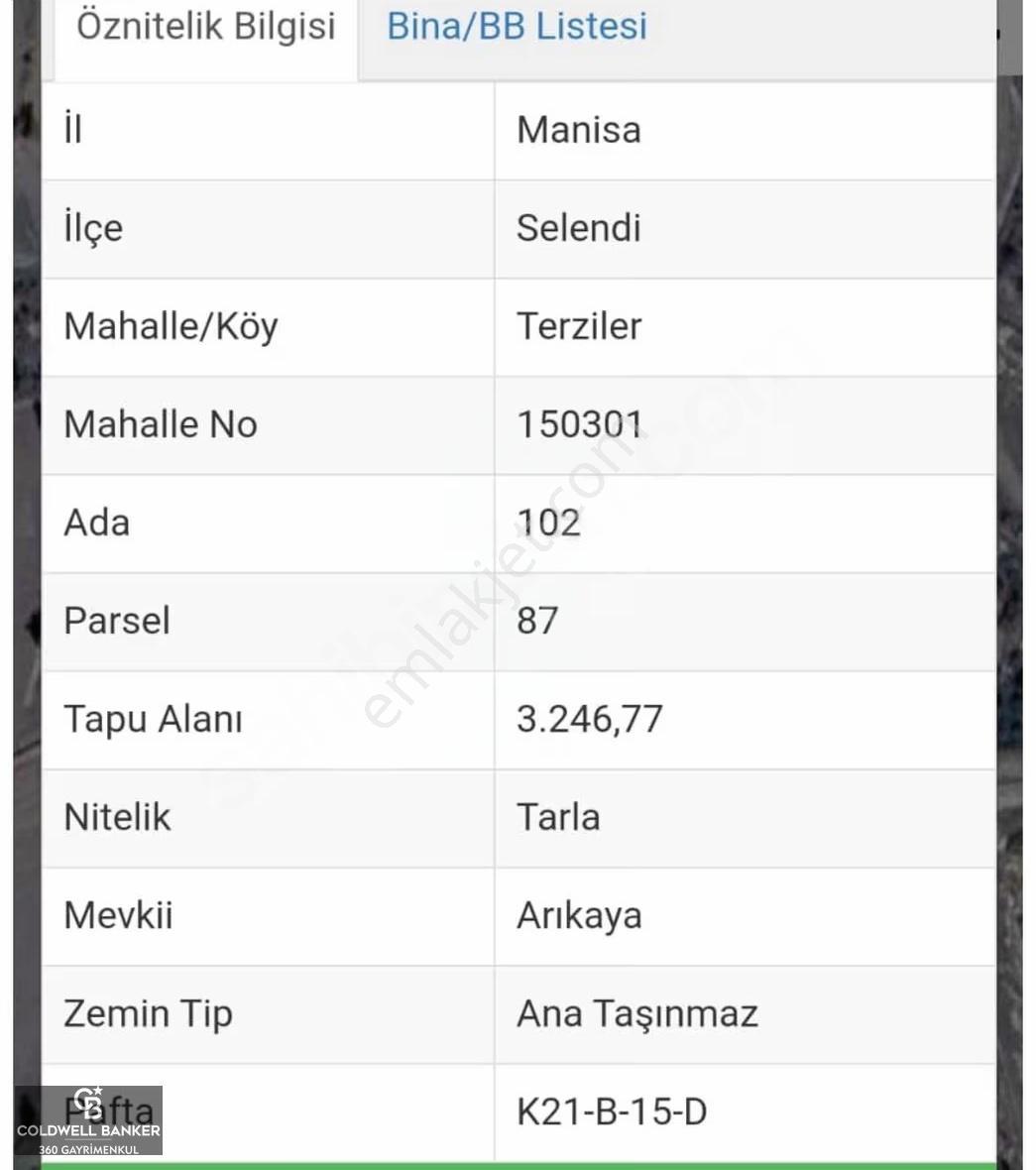 Manisa Selendı'de Satılık Tarla