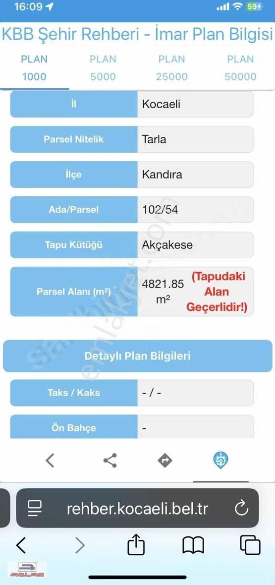 Atlas Emlak Kandıra Akçakese Satılık Tarla - Görsel 5