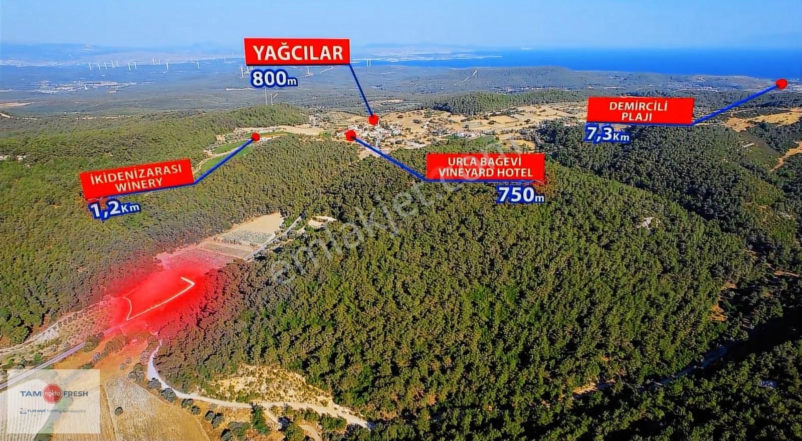 Yağcılar'da Satılık Elektriği Suyu Asfalt Yolu Olan Tarla - Görsel 13