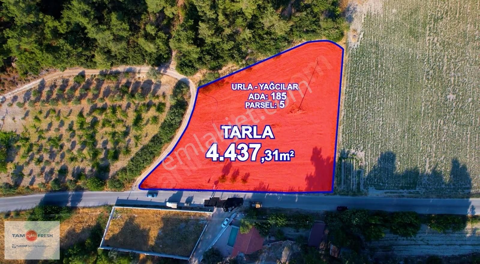 Yağcılar'da Satılık Elektriği Suyu Asfalt Yolu Olan Tarla - Görsel 8