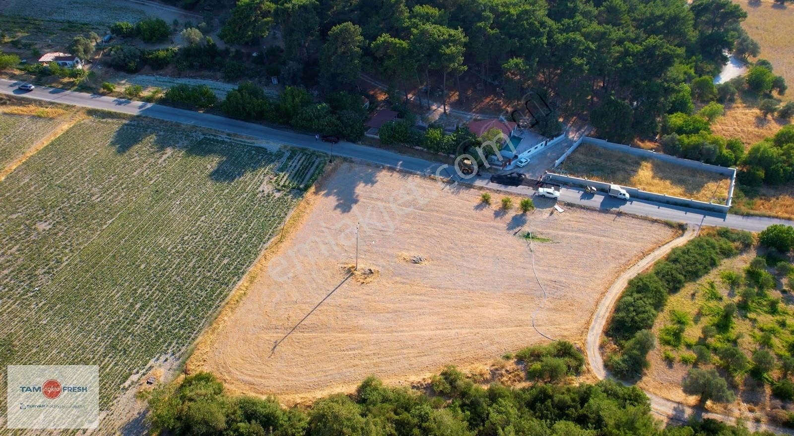 Yağcılar'da Satılık Elektriği Suyu Asfalt Yolu Olan Tarla - Görsel 16
