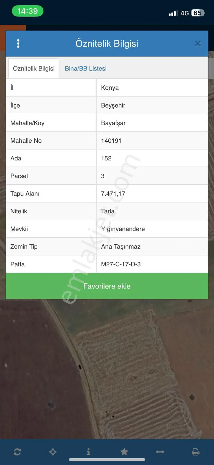 Beyşehir Bayavşar Mahallesinde 7471 Metrekare Yatırımlık Tarla. - Görsel 3