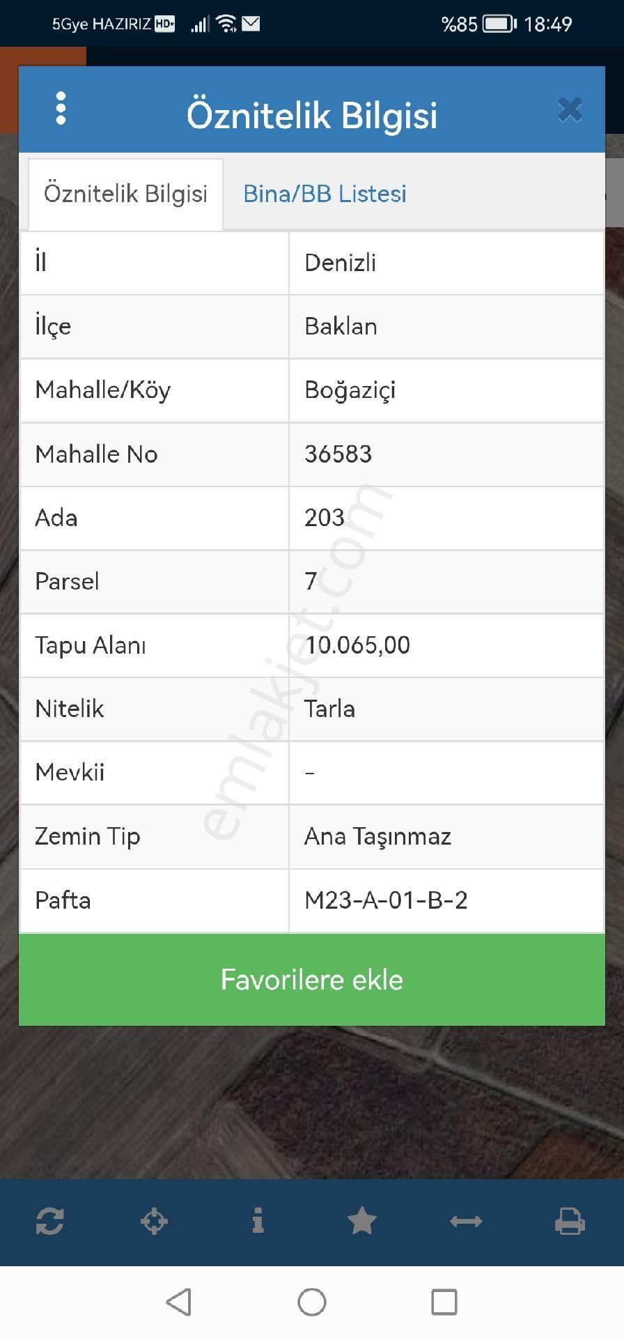 Denizli Baklan Boğaziçi Köyünde 10.065 M2 Ve Bütçenize Göre Liste Seçeneklerle Tarlalar Satılık - Görsel 3