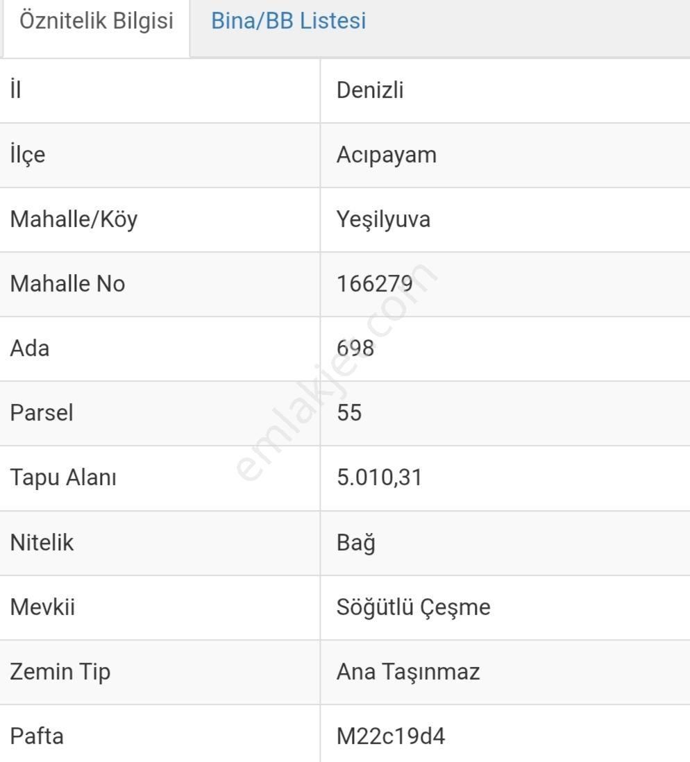 5010 Metrekare Sahibinden Satılık Bağ - Görsel 2
