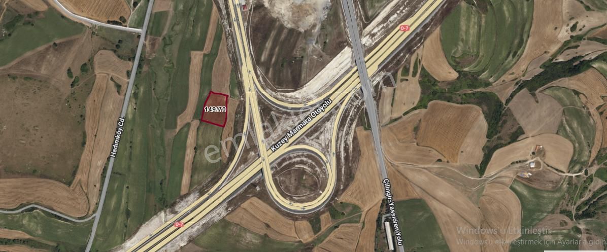 Arnavutköy Yassıörende Satılık Arsa , 881 M2 Hisseli Otoyola Yakın - Görsel 2