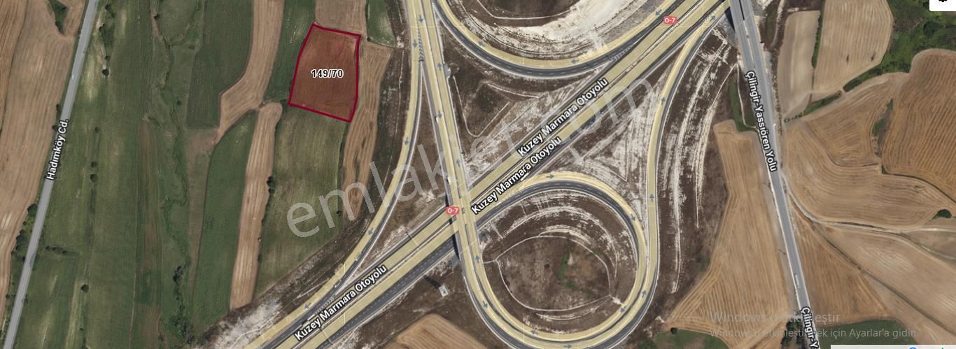 Arnavutköy Yassıörende Satılık Arsa , 881 M2 Hisseli Otoyola Yakın