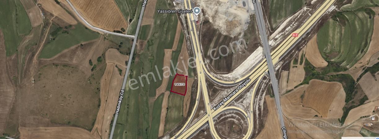 Arnavutköy Yassıörende Satılık Arsa , 881 M2 Hisseli Otoyola Yakın - Görsel 6