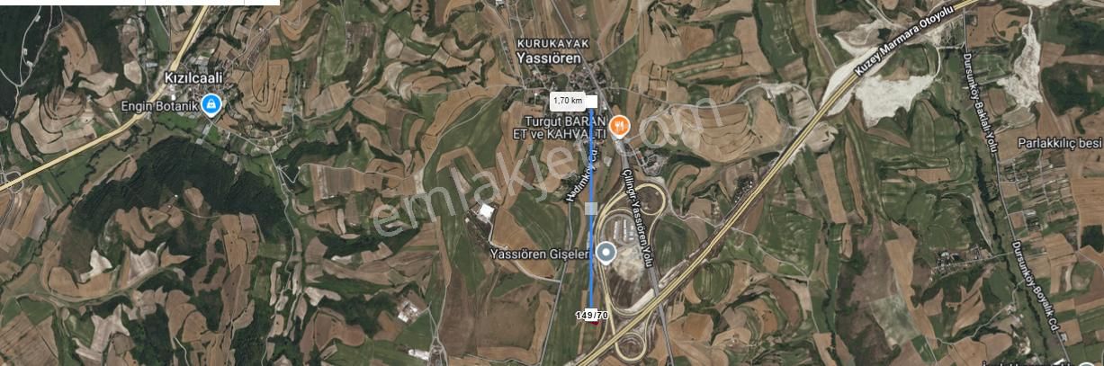 Arnavutköy Yassıörende Satılık Arsa , 881 M2 Hisseli Otoyola Yakın - Görsel 5