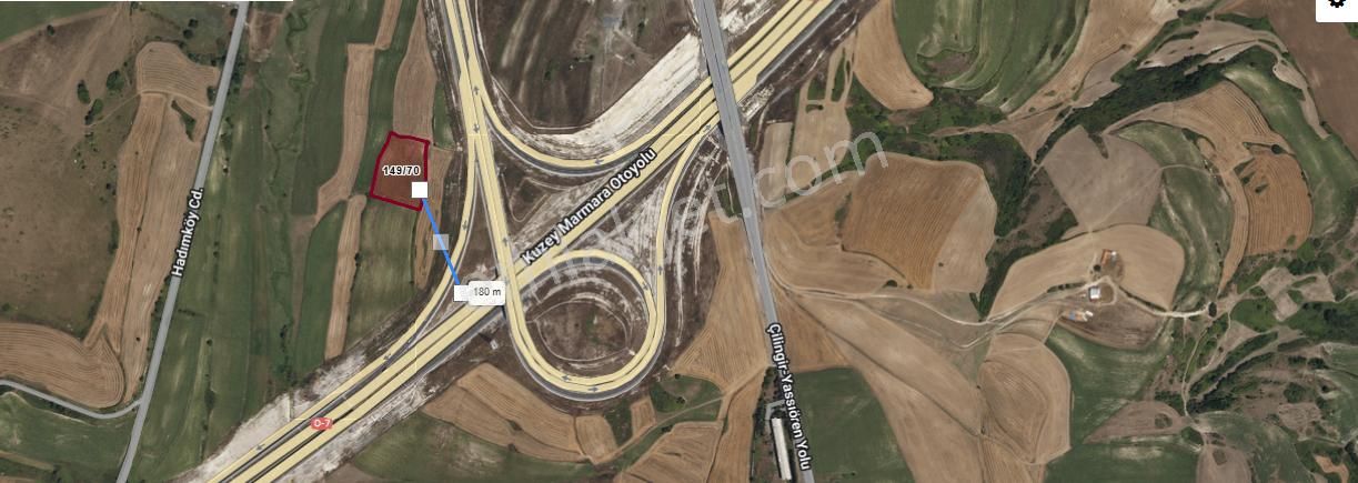 Arnavutköy Yassıörende Satılık Arsa , 881 M2 Hisseli Otoyola Yakın - Görsel 4