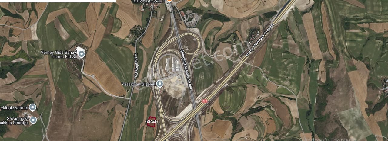 Arnavutköy Yassıörende Satılık Arsa , 881 M2 Hisseli Otoyola Yakın - Görsel 3