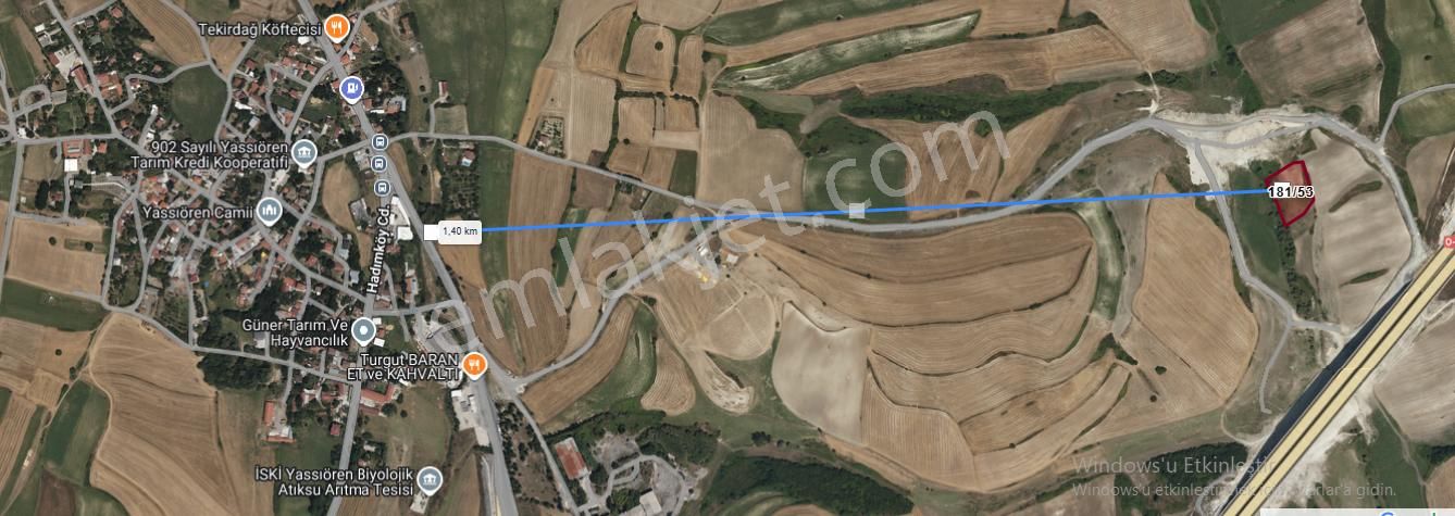 Arnavutköy Yassıörende Satılık Arsa , 533 M2 Hisseli Yolu Var - Görsel 2