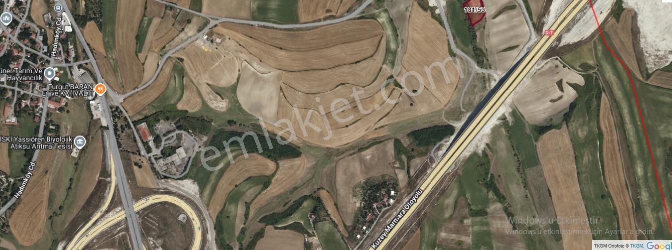 Arnavutköy Yassıörende Satılık Arsa , 533 M2 Hisseli Yolu Var - Görsel 4