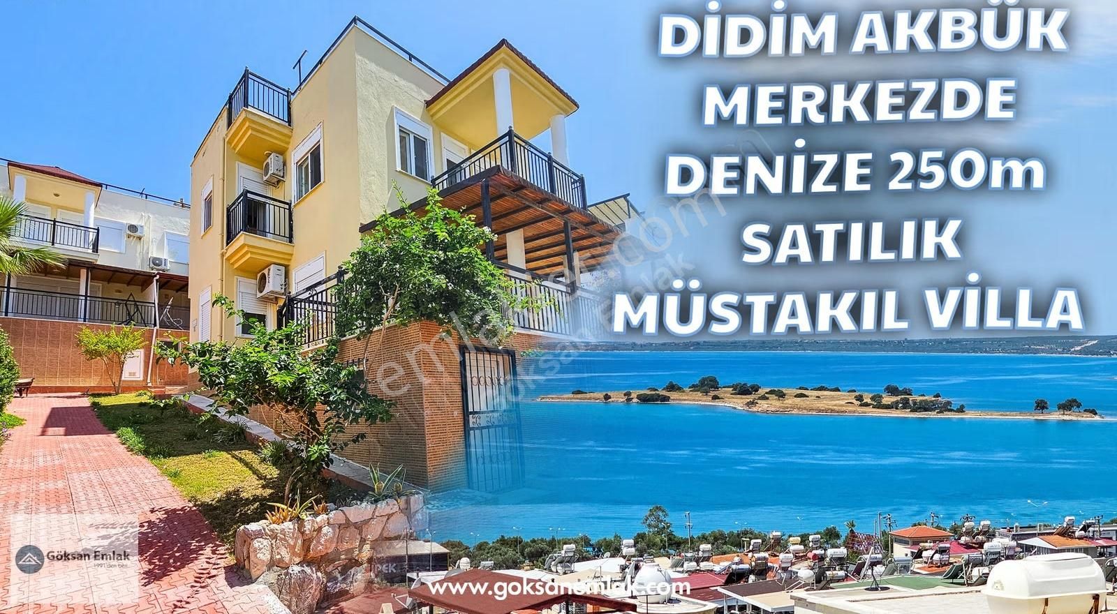 Fırsat Akbük Merkezde Denize 250m Satılık Havuzlu Müstakil Villa