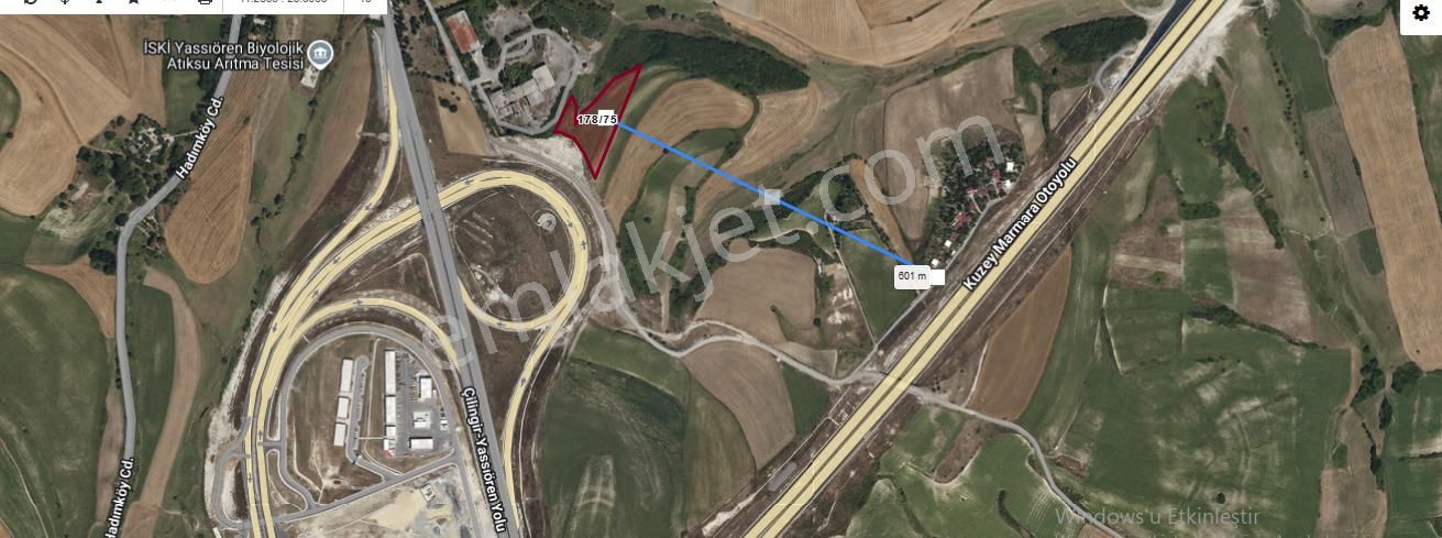 Arnavutköy Yassıörende Satılık Arsa , 957 M2 Yolu Var Evlerin Yakını Hisseli - Görsel 4