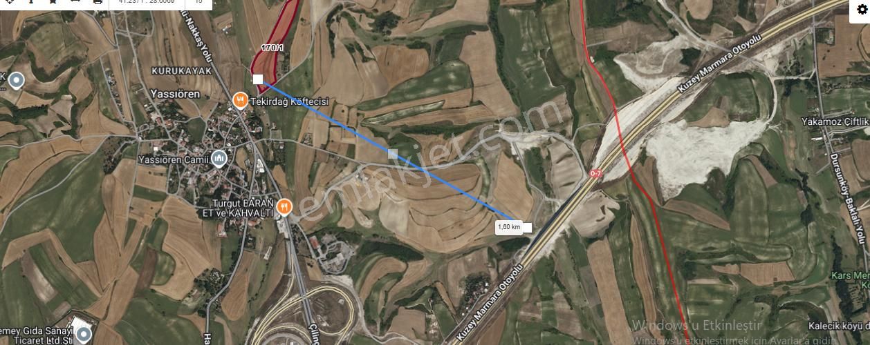 Arnavutköy Yassıörende Satılık Arsa ,4,088 M2 Yolu Var Evlerin Yakını Hisseli - Görsel 5