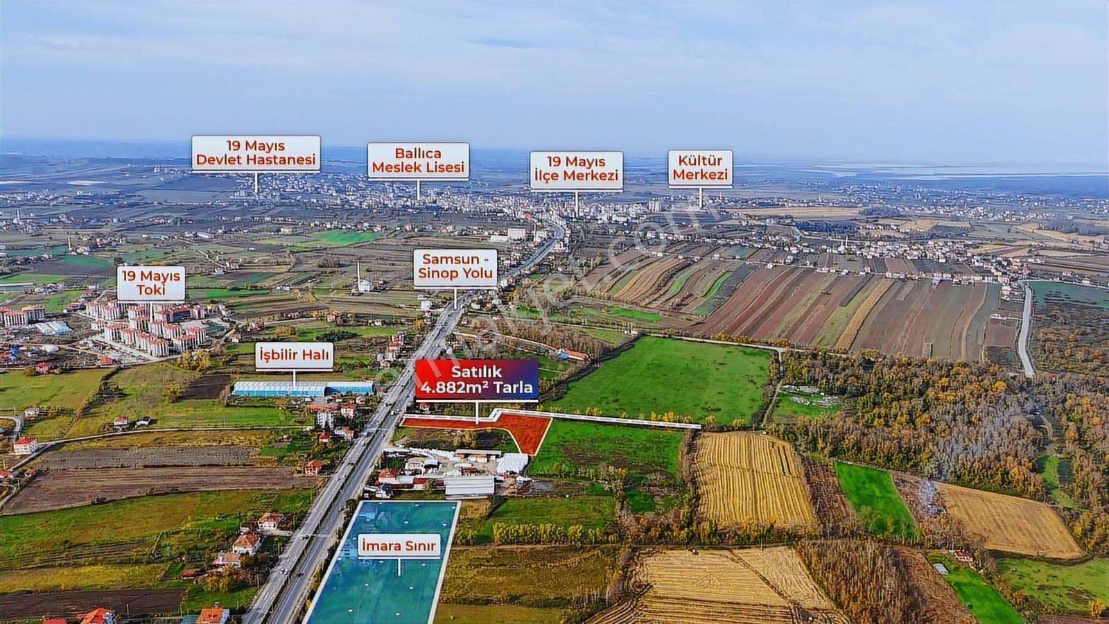 Hüseyin Boylu'dan Samsun-sinop Yoluna Cephe Satılık Tarla - Görsel 5