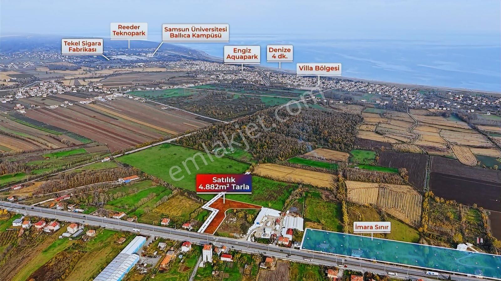 Hüseyin Boylu'dan Samsun-sinop Yoluna Cephe Satılık Tarla - Görsel 3
