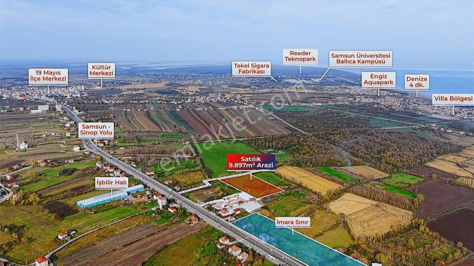 Hüseyin Boylu'dan Samsun-sinop Yoluna 2. Parsel Satılık Tarla - Görsel 9