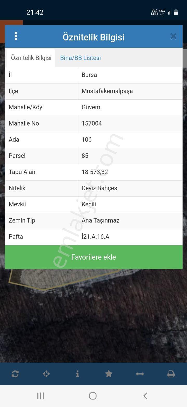 Bursa Mustafa Kemalpaşada Acil Satılik Ceviz Bahcesi - Görsel 2