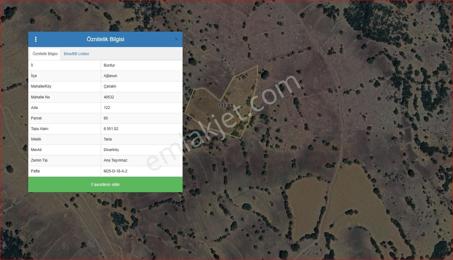 Asya Evim Emlaktan Ağlasun Çanaklı Köyün De Satılık Fırsat Tarla - Görsel 13