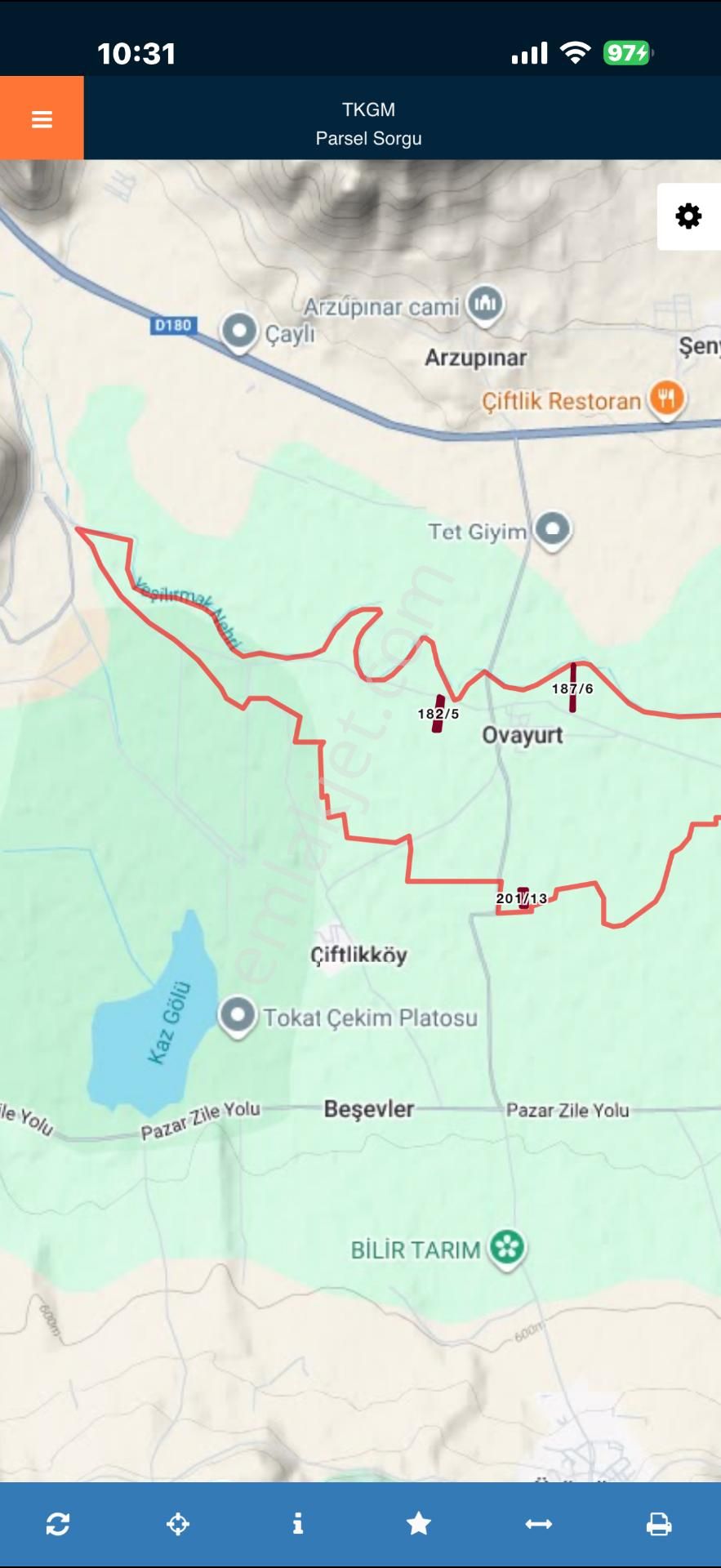 Yankıdan Pazar Ovayurt Köyü Suyu Yolu Olan 5.578m2 Satılık Tarla - Görsel 10