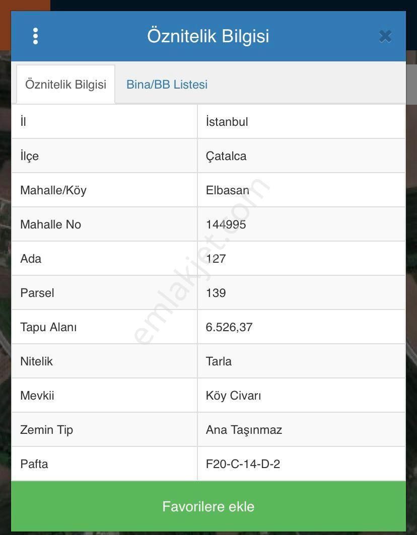 Çatalca Elbasan Arsa