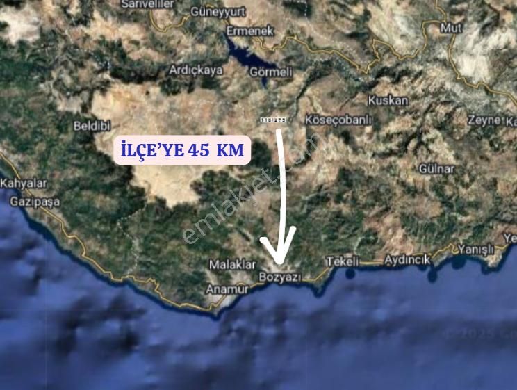 Mersin Bozyapı Ardıçlıtaş Köyünde 1.731 M² Tarla Satılıktır - Görsel 6