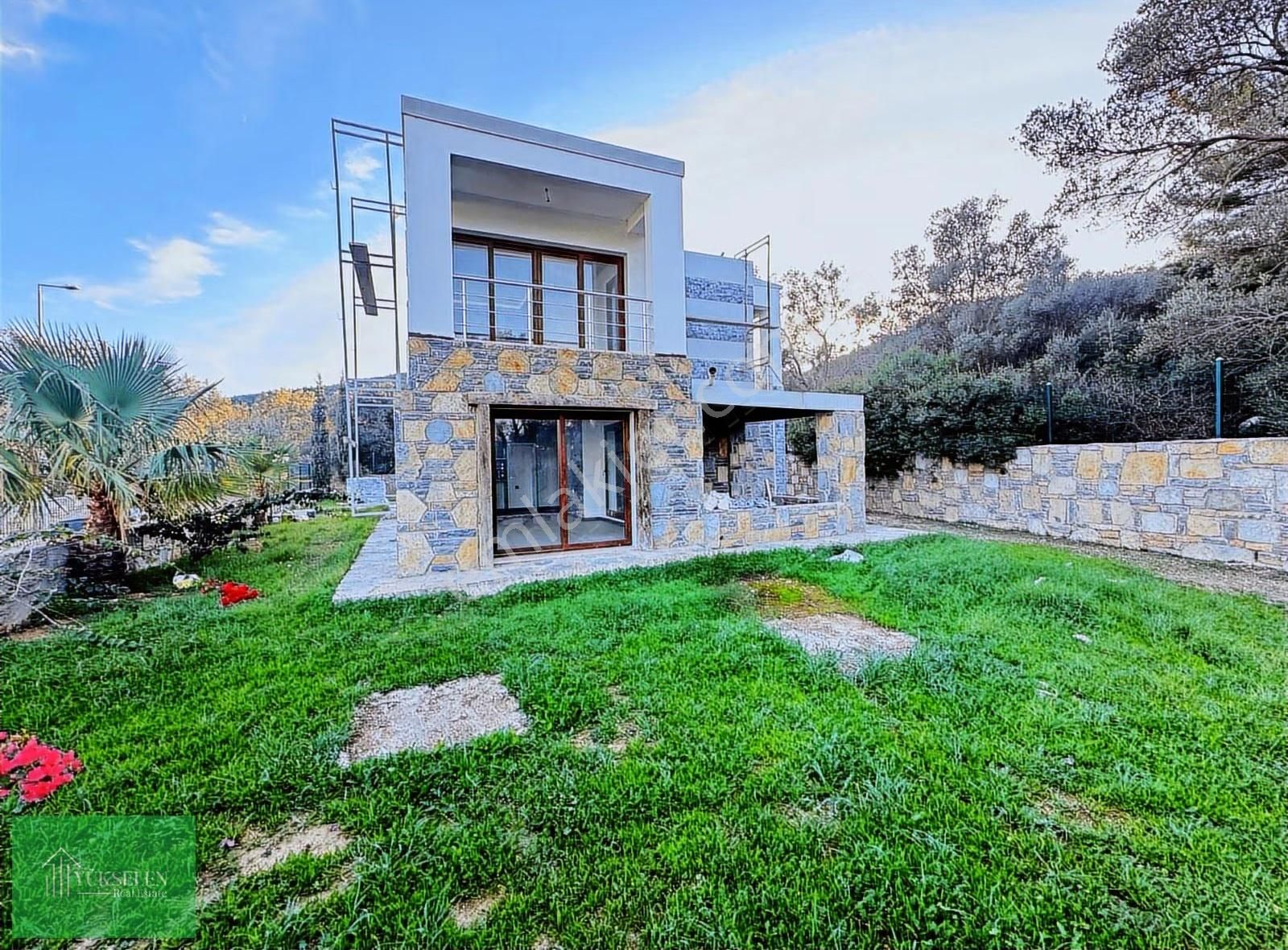 Torbada Satılık Tam Müstakil Taş Kaplamalı Villa - Görsel 11