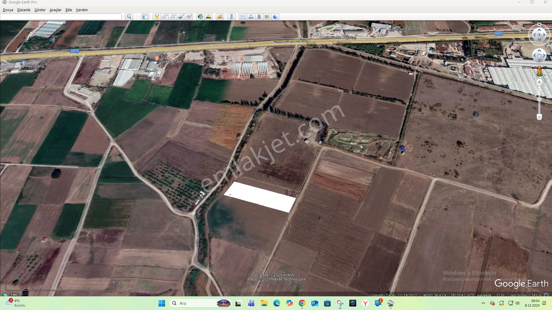 Kavaklı Çift Tarafı Yol 5.125 M2 Yatırımlık Arazi - Görsel 4