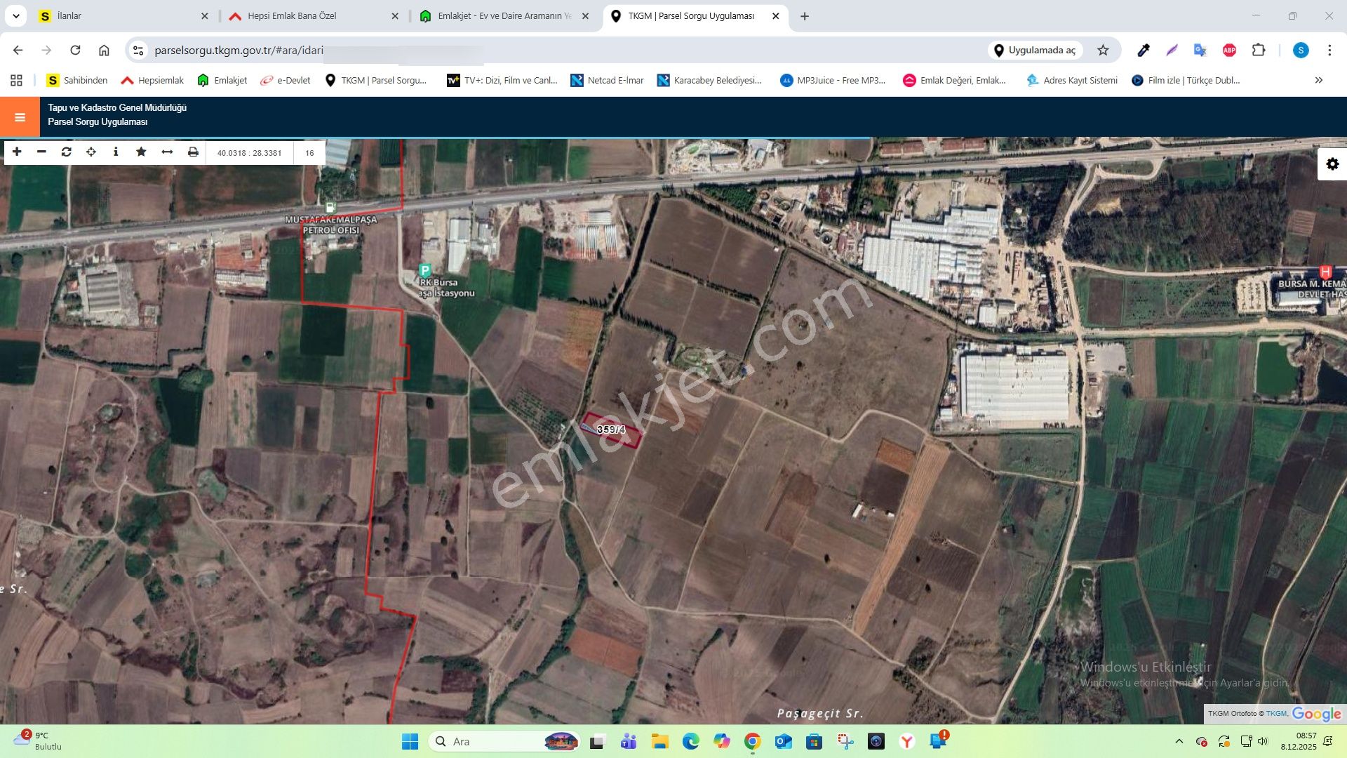 Kavaklı Çift Tarafı Yol 5.125 M2 Yatırımlık Arazi