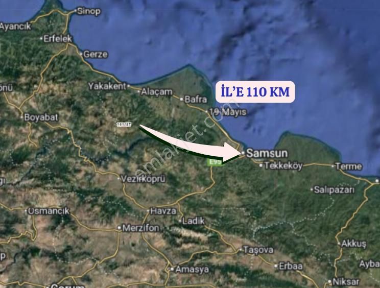 Samsun Bafra Bengü Köyünde 3.072 M² Tarla Satılıktır - Görsel 7