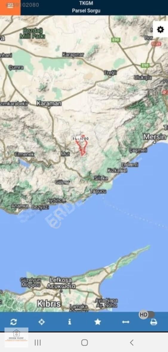 Erdem Yıldız'dan Mersin Mut Çömelek'te 8.014,22 M² Tarla - Görsel 3