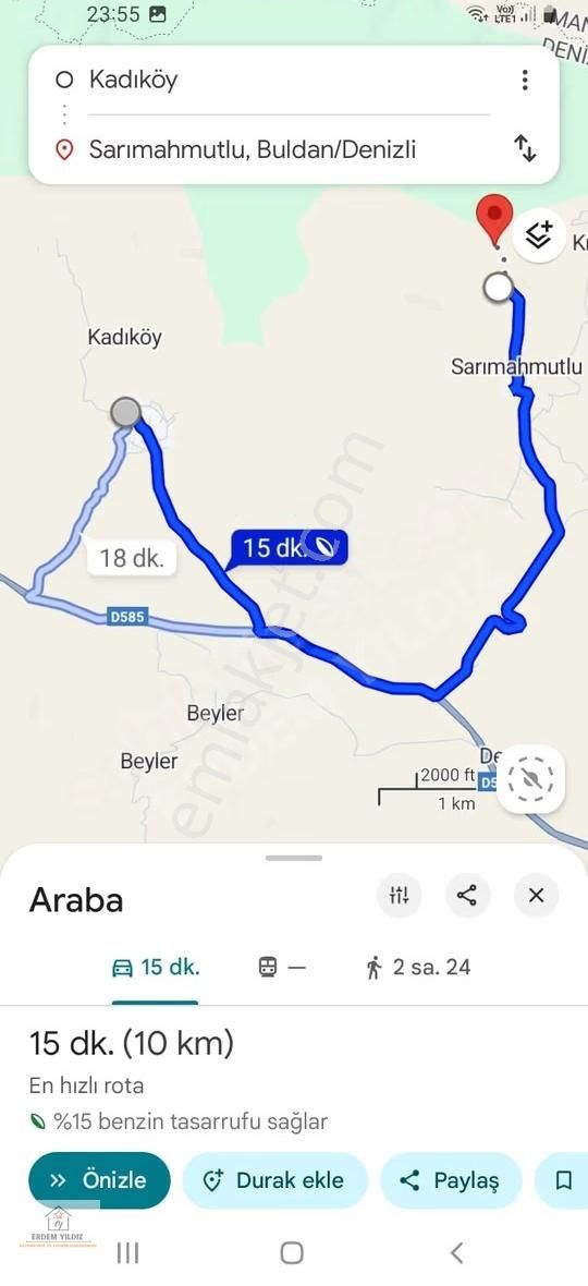 Erdem Yıldız'dan Resmi Yola Cephe 2.784 M² Satılık Arazi - Görsel 3