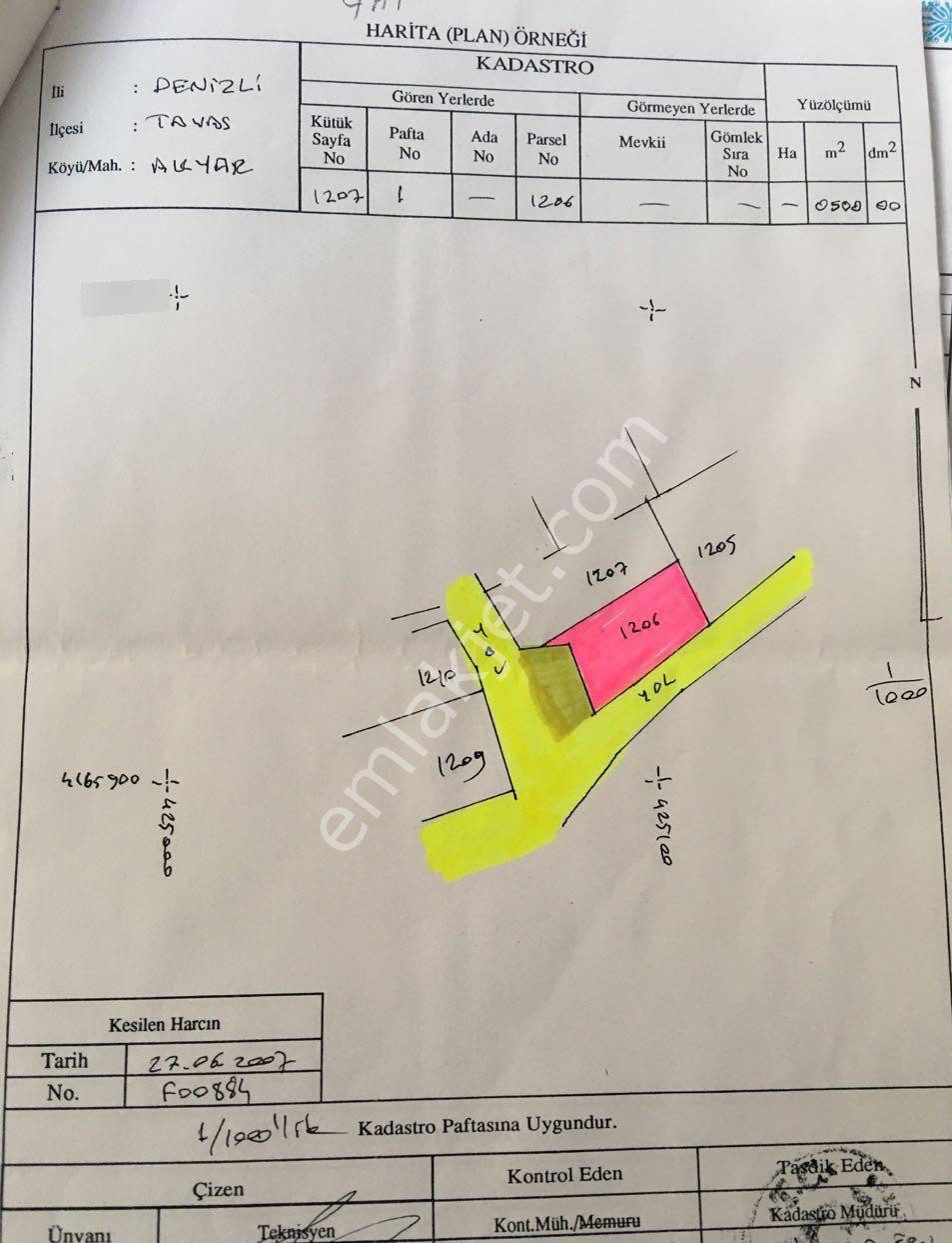 Tavas Akyar Da Konut İmarlı Acil Satılık Arsa Araç Ve Apart Takasina - Görsel 3