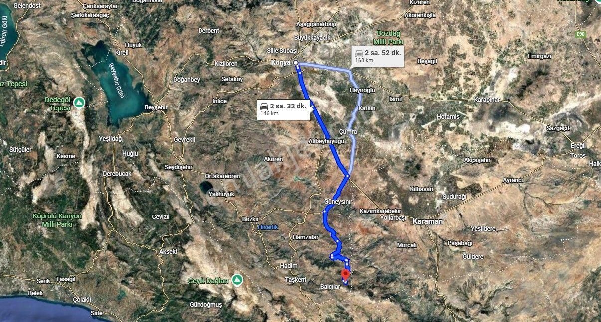 Konya Hadim Göynükışla'da 2.886 M² Bahçemiz Satılıktır. - Görsel 4