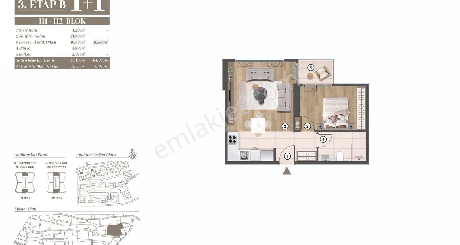 Fikirtepe Yeni Konutlar ▀ 1+1 ▀ Peyzaj Manzaralı ▀ Yüksek Kat ! - Görsel 14