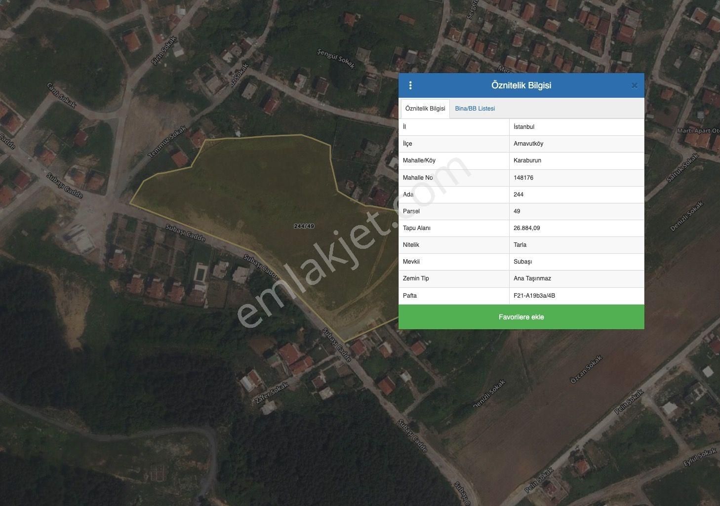 Arnavutköy Karaburun Satılık Arsa ▀ Taksitle Ödeme Kolaylığı! - Görsel 4