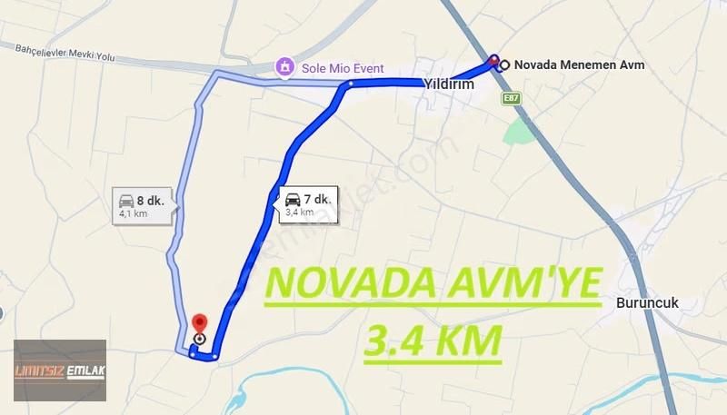 Menemen Türkelli'de / 2644 M2 / Tek Tapu / İçinde Yapı Mevcut - Görsel 2