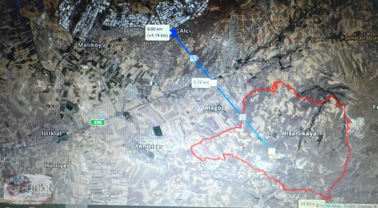 Sincan Da Tek Tapu Kök Tapu İmarlı Arsa Hisarlikaya Da