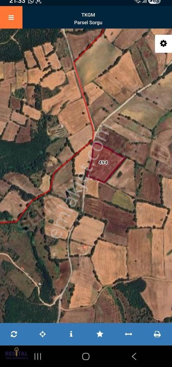 Çanakkale,çan,bostandere Köyünde Yatırımlık Ceviz-meyve Bahcesi!