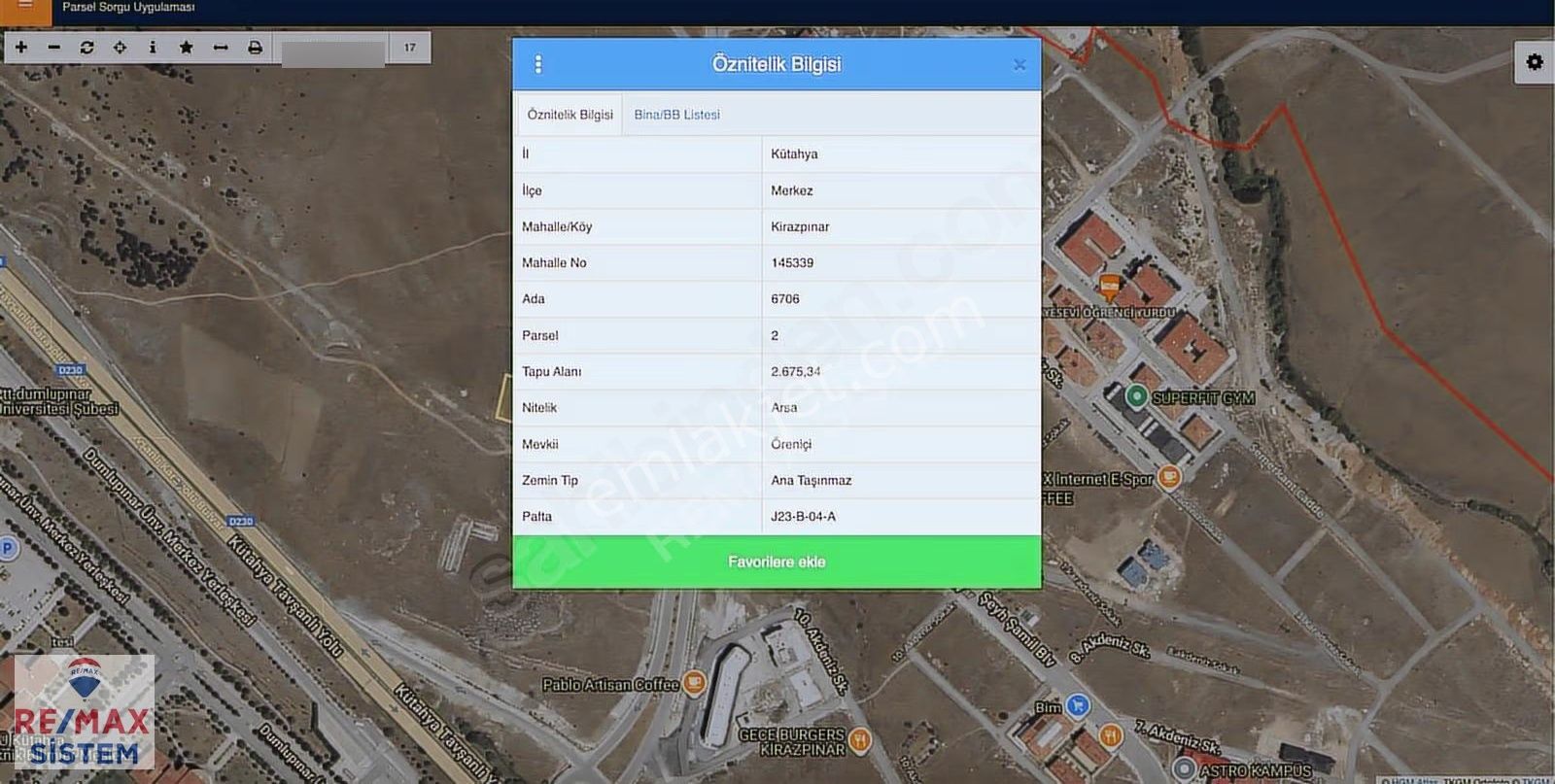 Kütahya Üniversitesi Karşısı 2675 M2 Satılık Güney Cepheli Arsa - Görsel 8