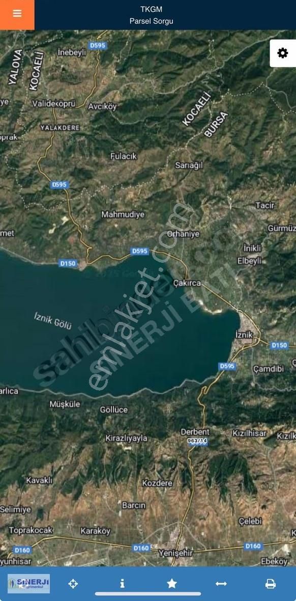 İznik Derbent Te Ana Yola Cephe Satılık 4792 M2 Kıymetli Arazi