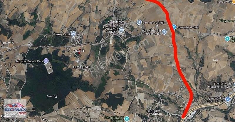 Samsun Atakum Sarayköy'de Deniz Manzaralı 1146 M² Tek Tapu Tarla - Görsel 5