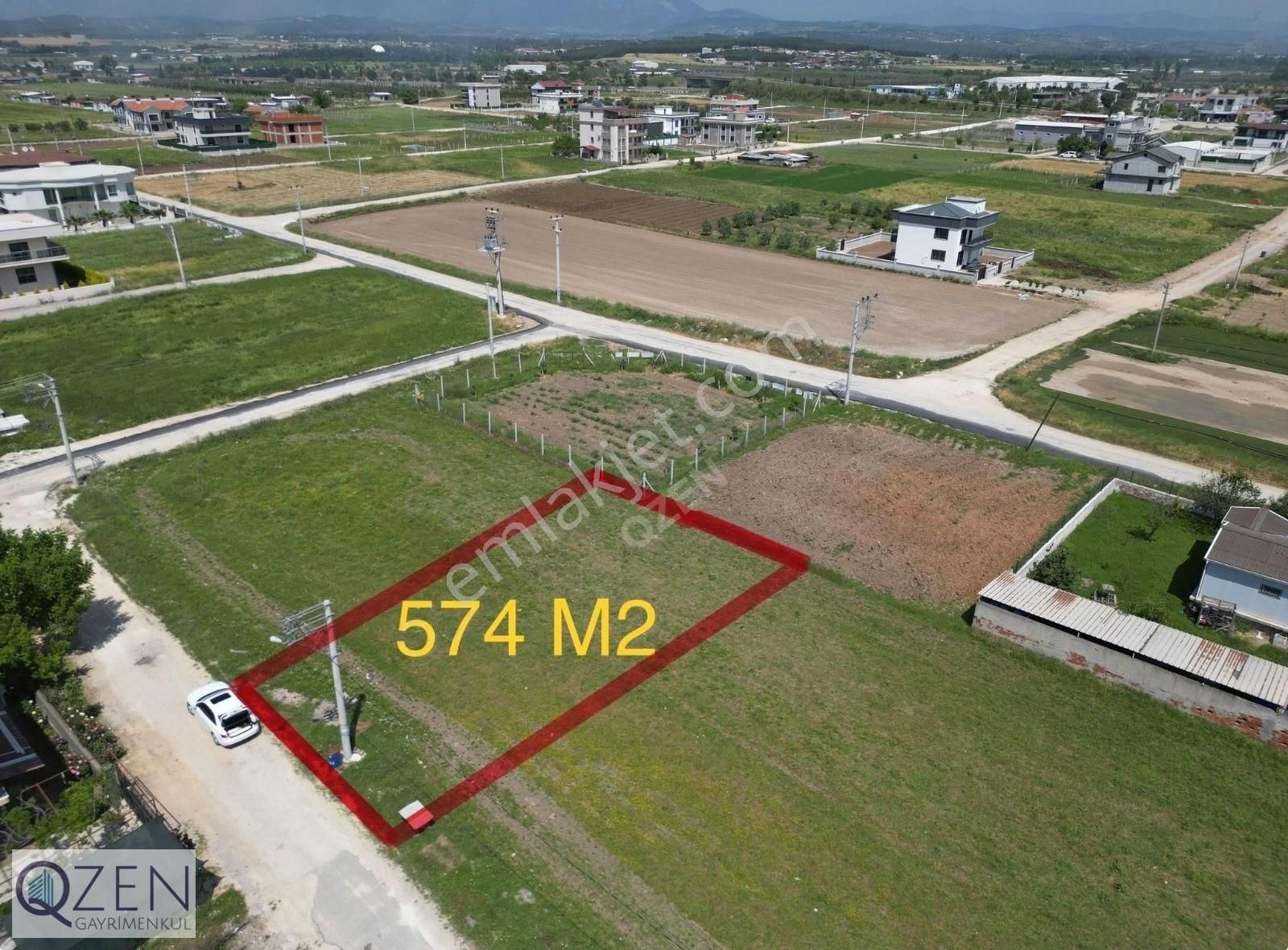 Q'zen Den Villalar Bölgesinde 3 Kat İmarlı 574 M2 Arsa